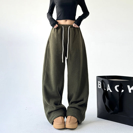 Cashmere Warm Wide-leg Pants For Women Winter